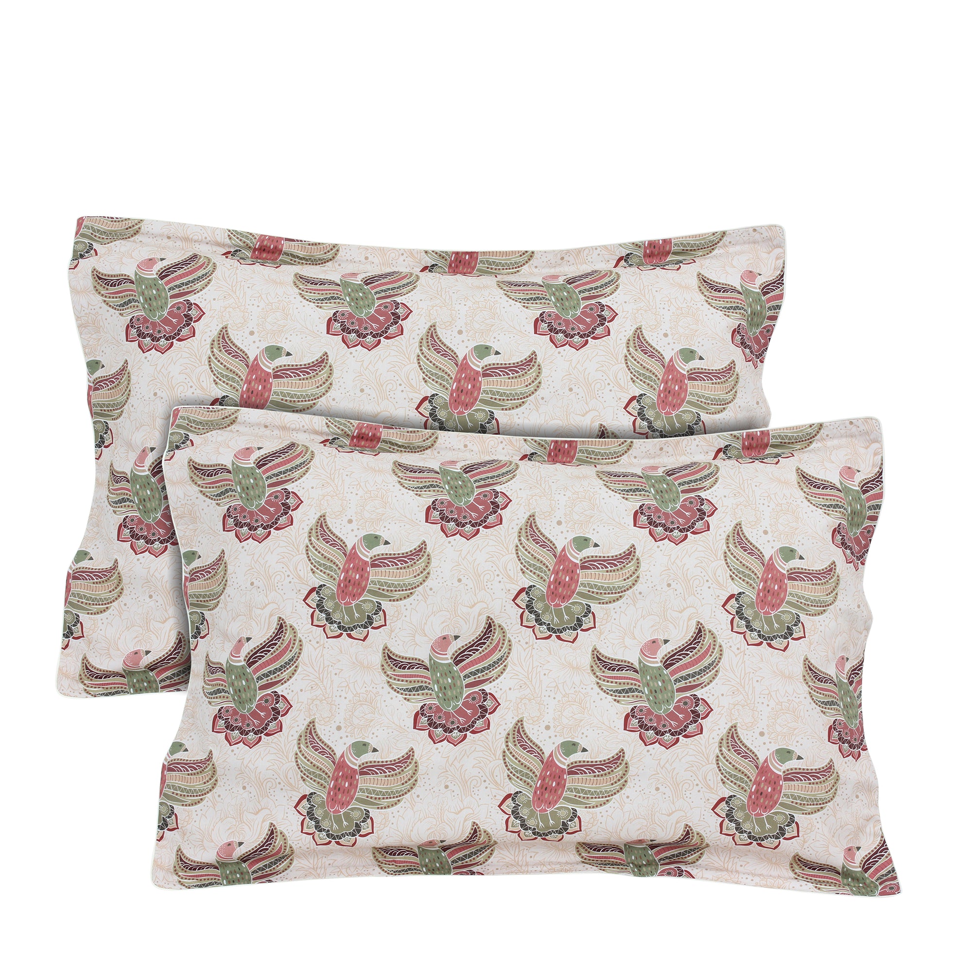 Greige Sparrow-Pillowcase Set of 2 (350 TC)