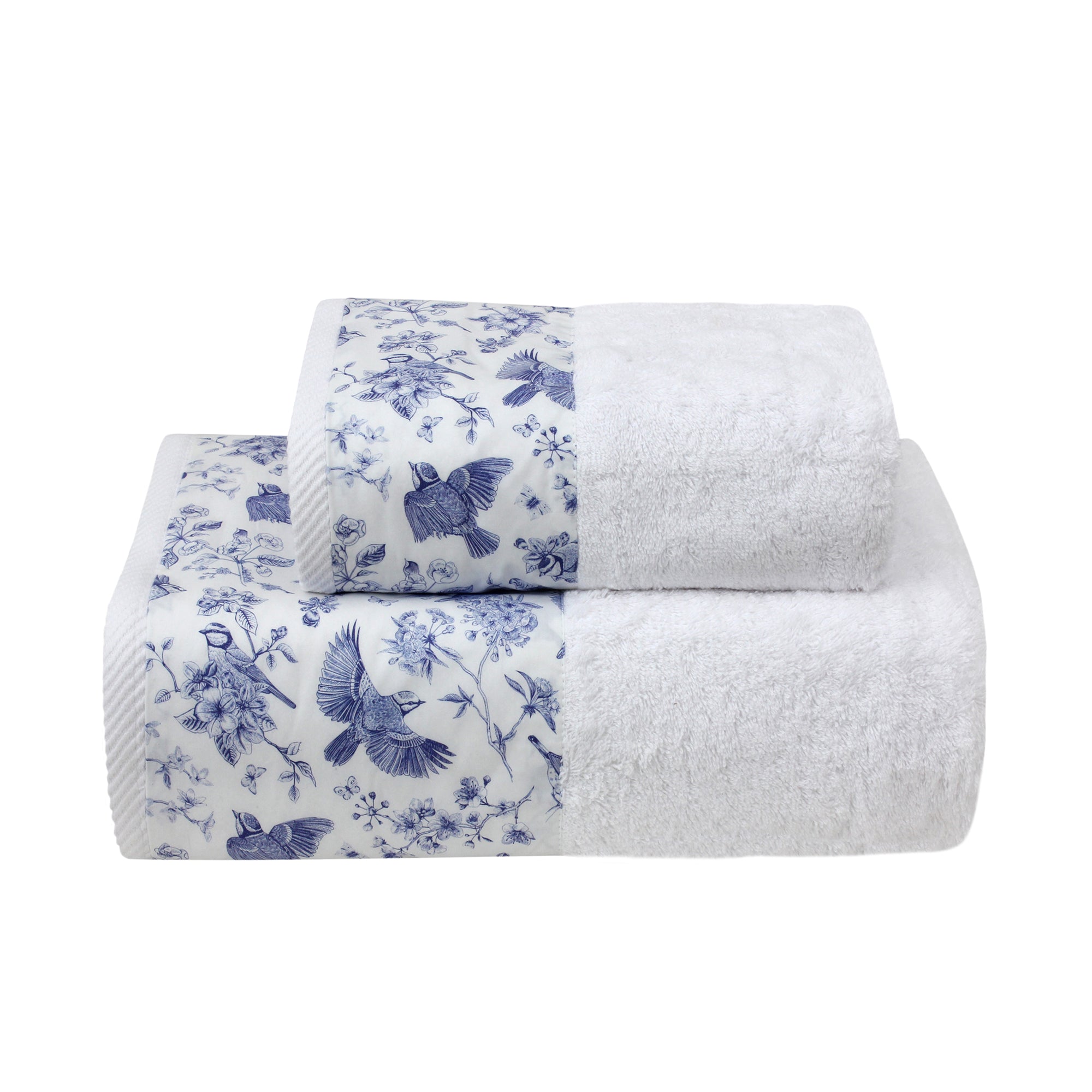Blue Robins Bath Towel Set