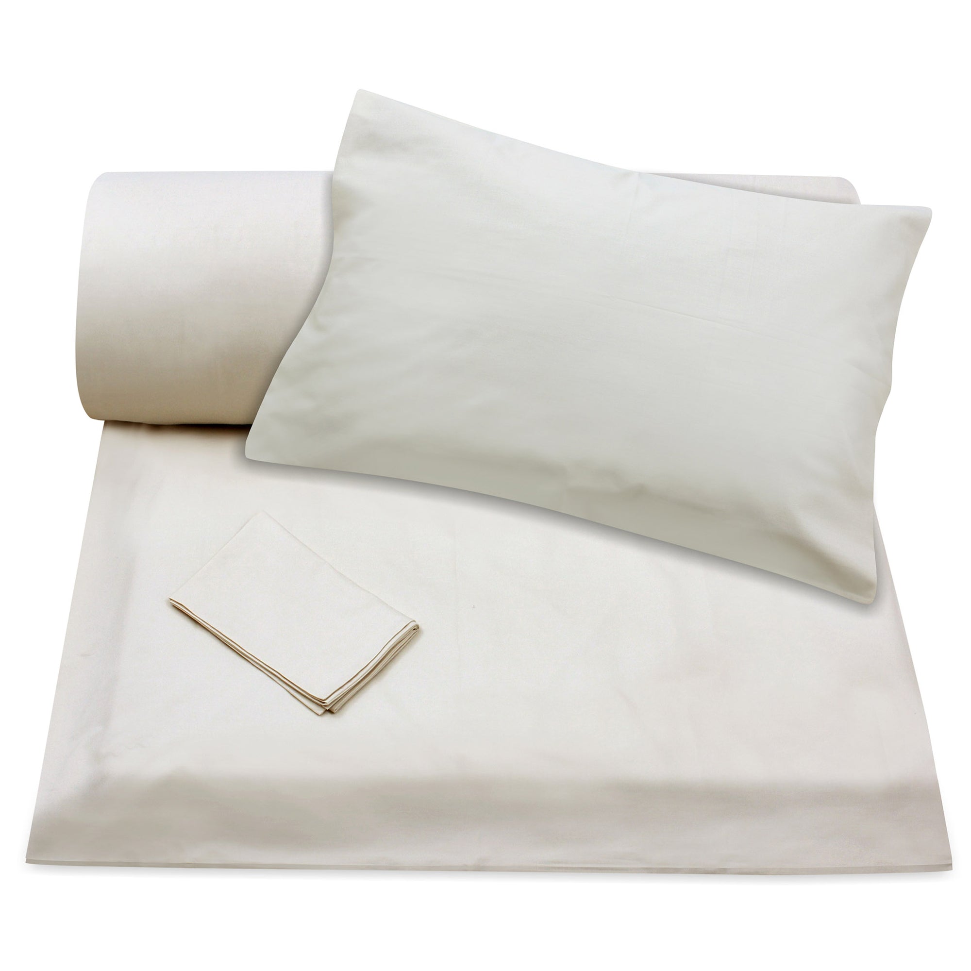 Plain Off-White Duvet Cover + Pillowcases (350 TC)