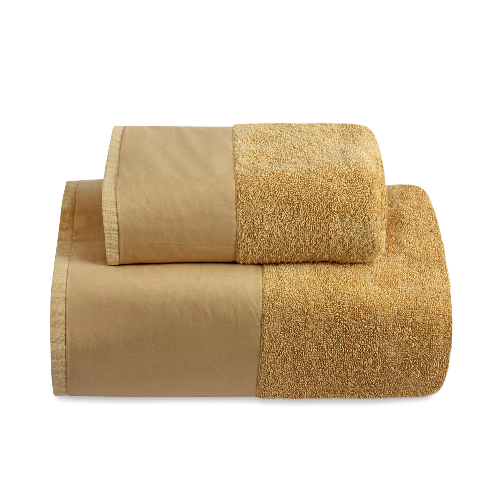 Plain Mustard Bath Towel Set
