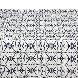 Indigo Ikat Cotton Tablecloth