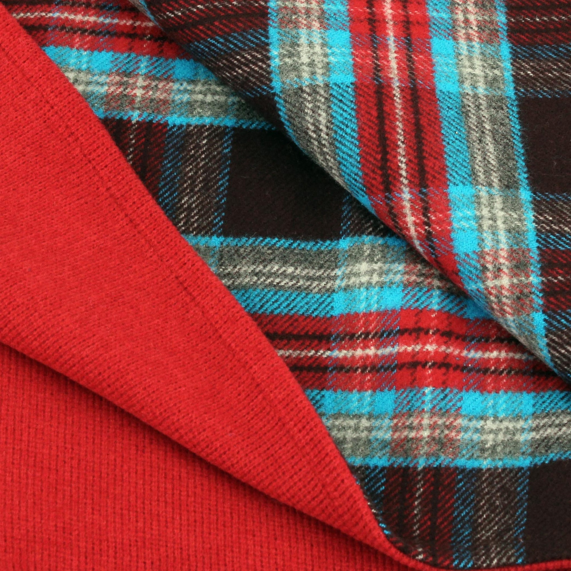 Burgundy/Red Checkered Throw Blanket