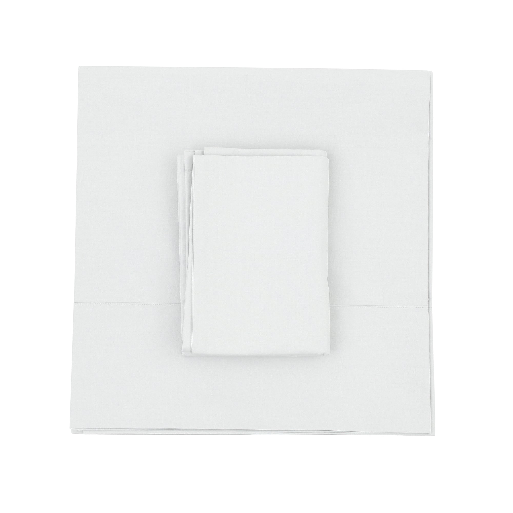 White Flat Sheet + Pillowcases (350 TC)