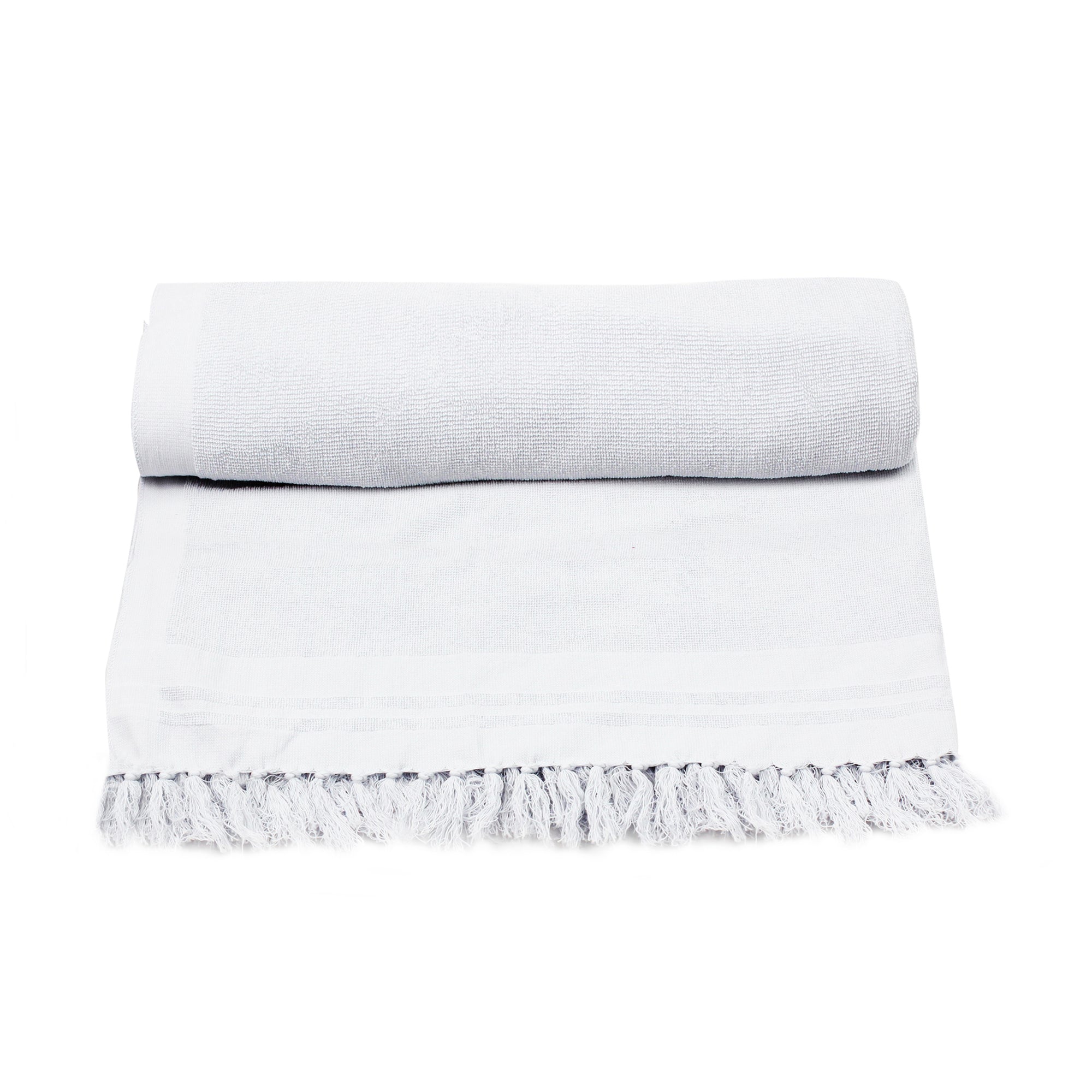 White Plain Beach Towel