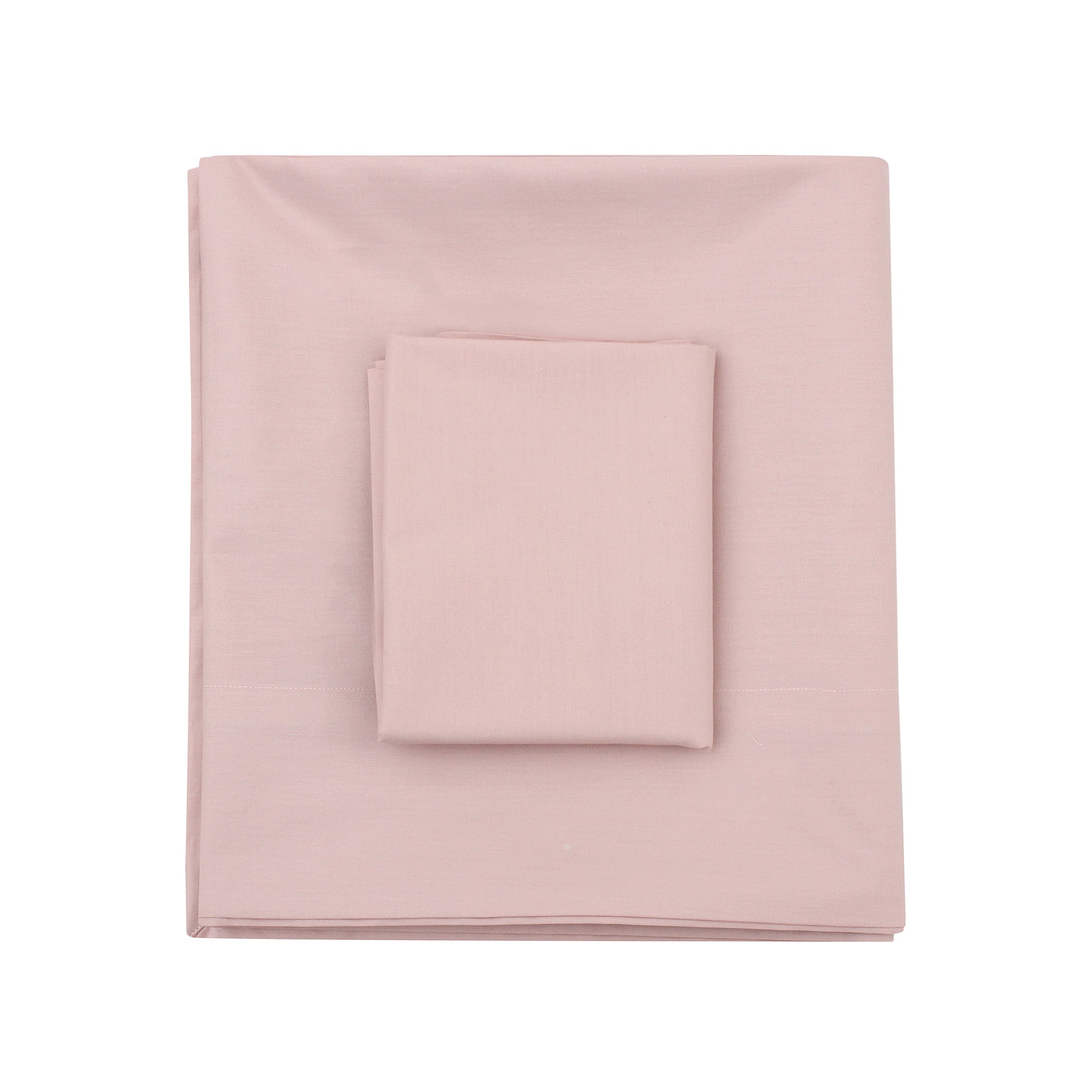 Dusty Pink Flat Sheet + Pillowcases (350 TC)