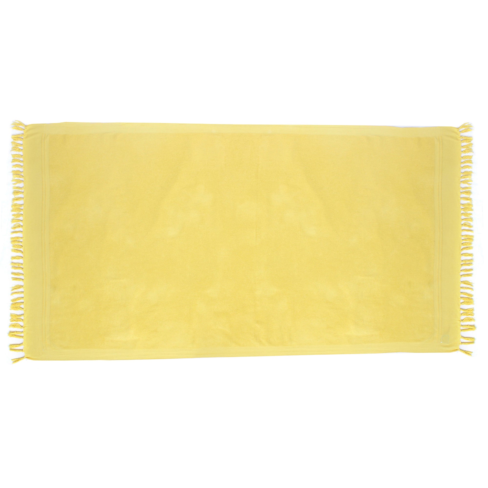 Yellow Plain Beach Towel