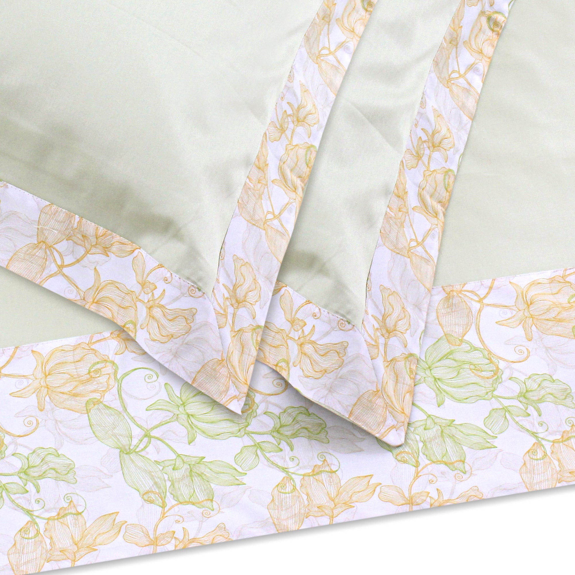 Garden Glow Border Sheet + Pillowcases (600 TC)