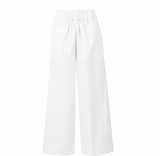 White Cropped Wide Leg Pants