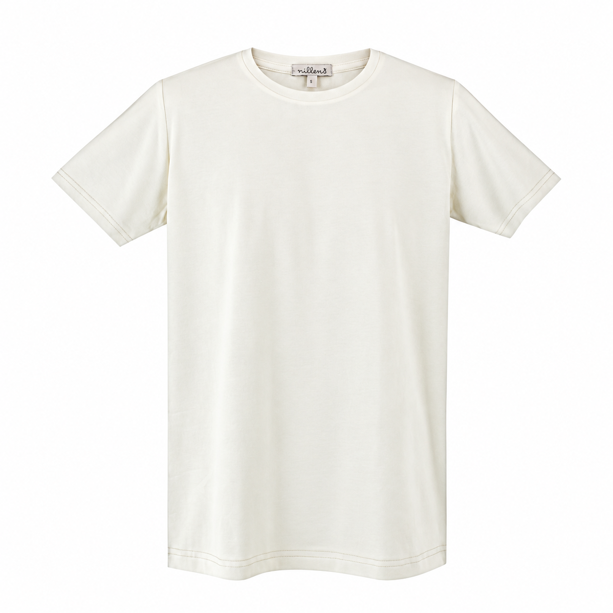 Ecru Crew Neck T-Shirt