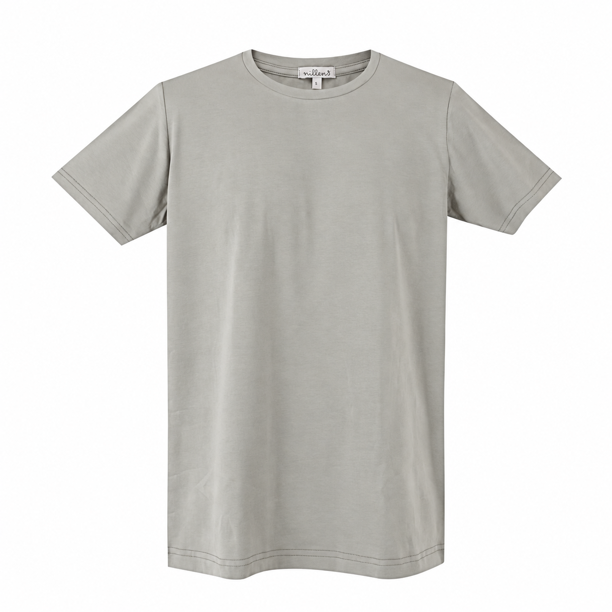 Stone Grey Crew Neck T-Shirt
