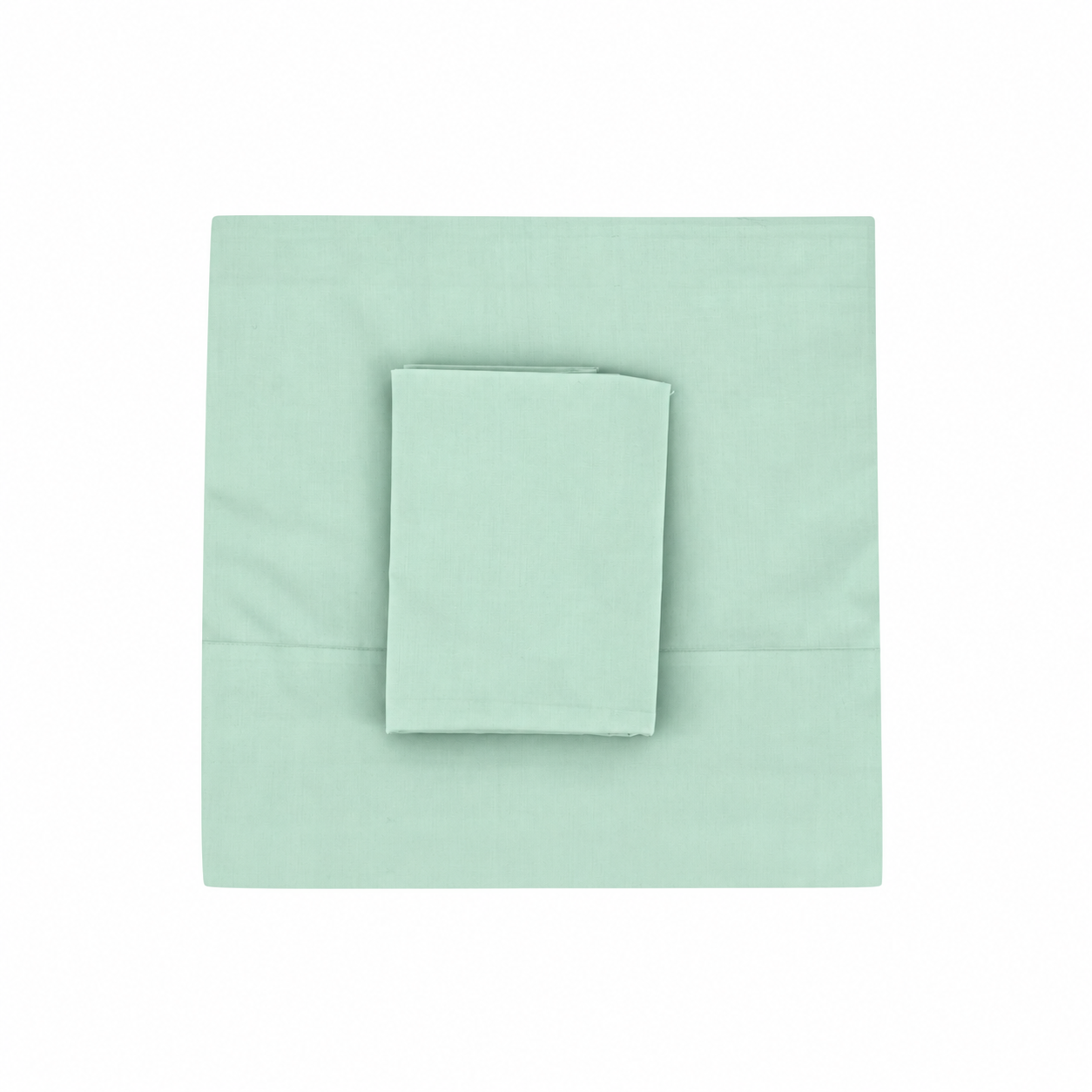 Mint Flat Sheet + Pillowcases