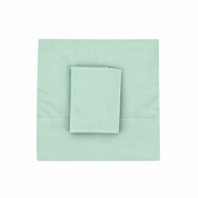 Mint Flat Sheet + Pillowcases