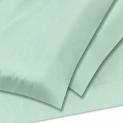 Mint Flat Sheet + Pillowcases