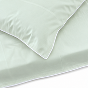 Mint Duvet Whith White Piping  + Pillowcases (600 TC)