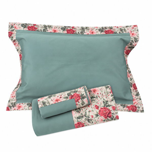 Pistachio Garden Sheet + Pillowcases