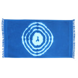 Blue/White Circles Tie Dye Beach Towel