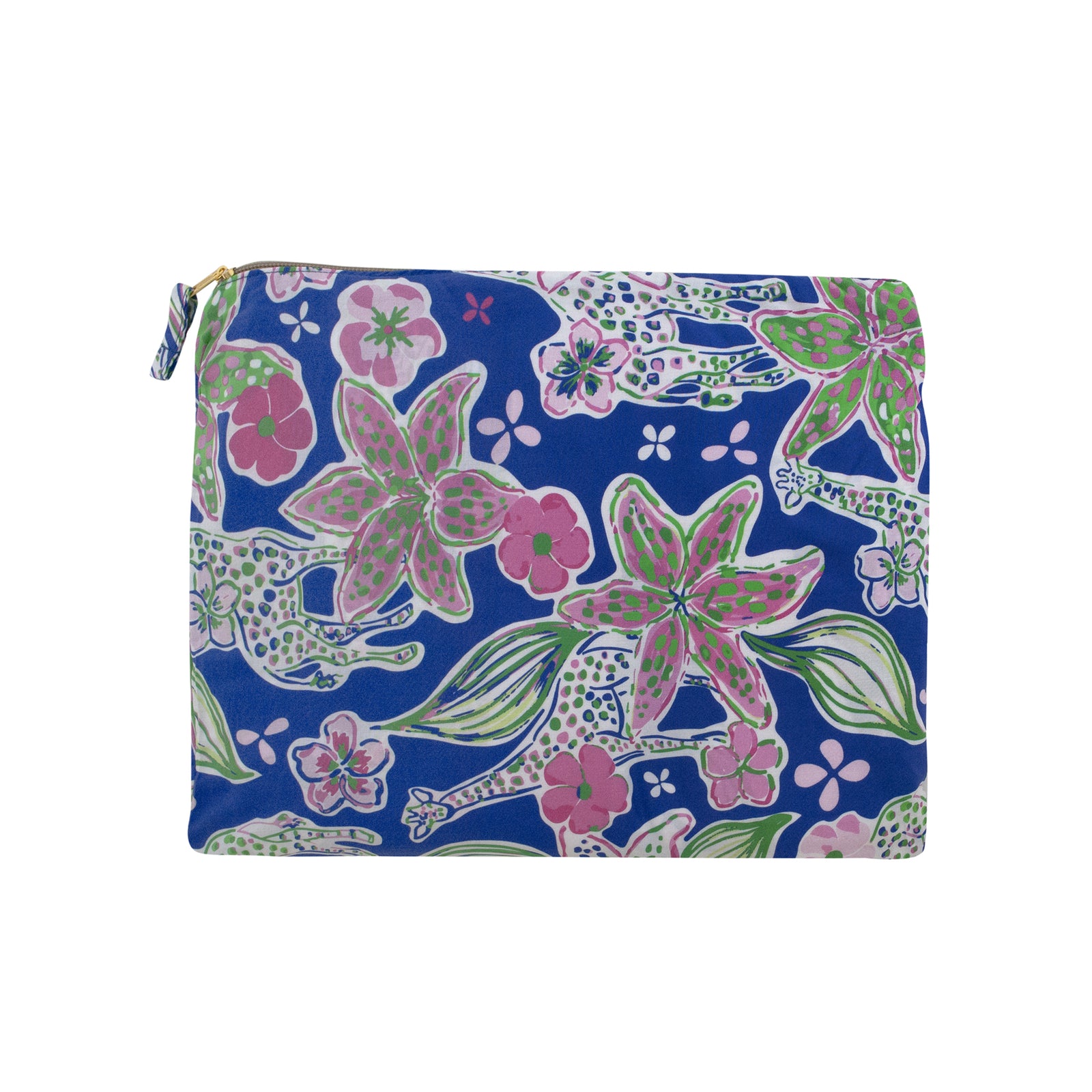 Blue Giraffe Silky Viscose Kimono