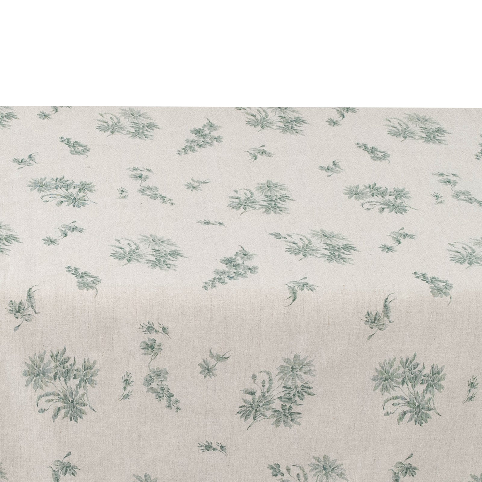 Green Bouquet Linen Tablecloth
