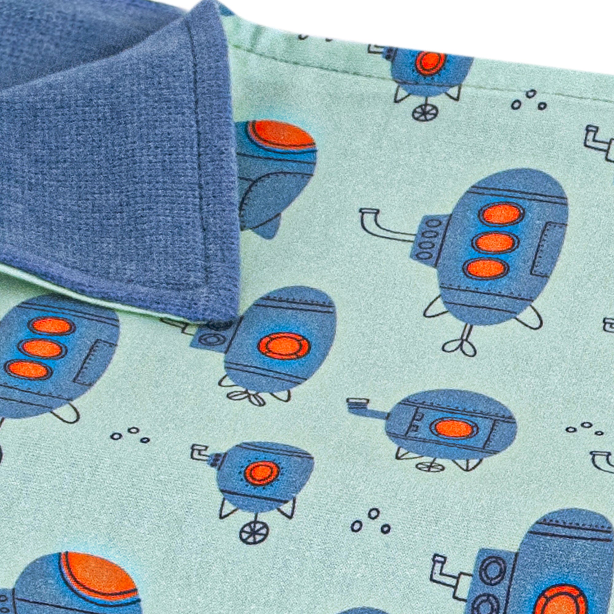 Blue Submarines Baby Blanket