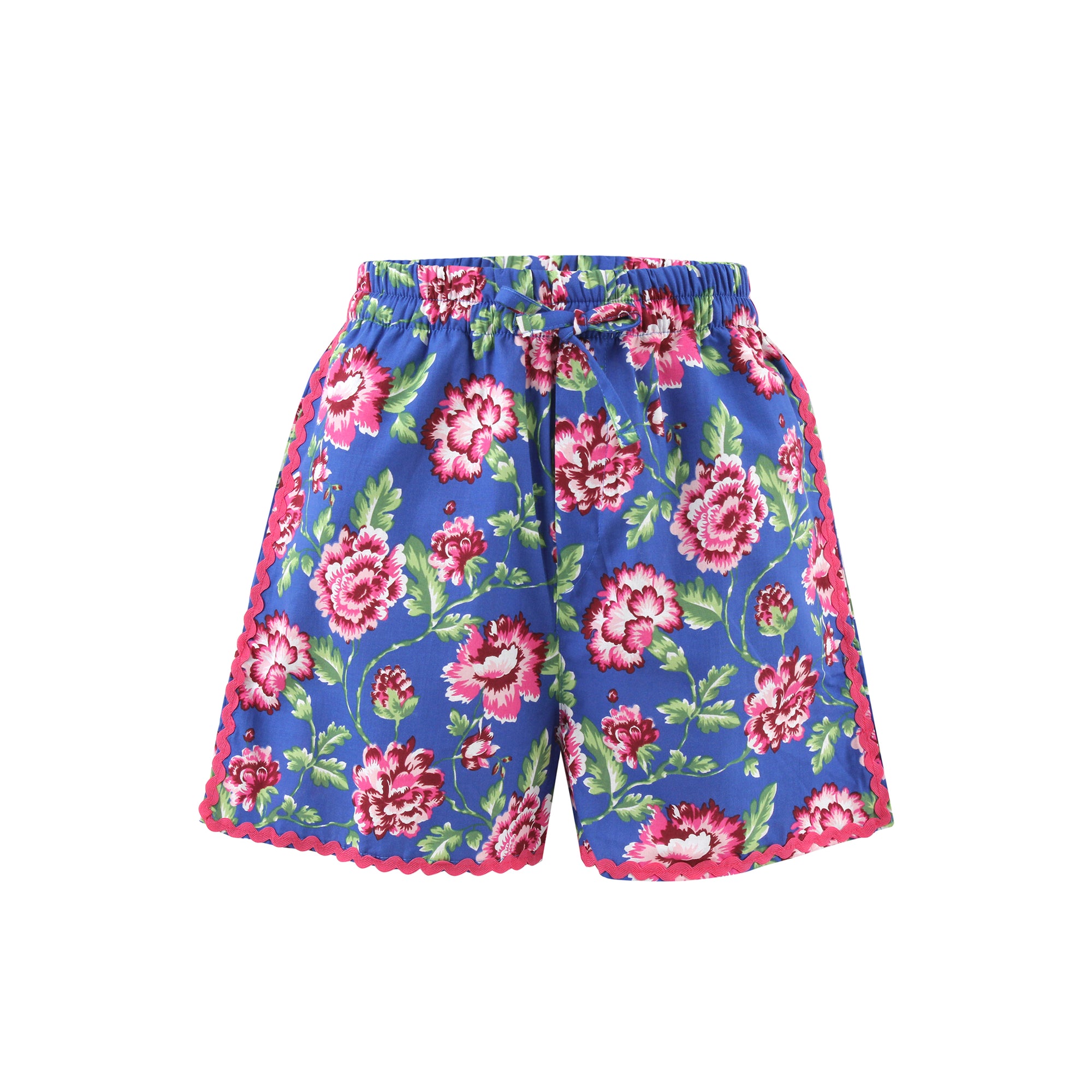 Indigo Flowers Beach Short