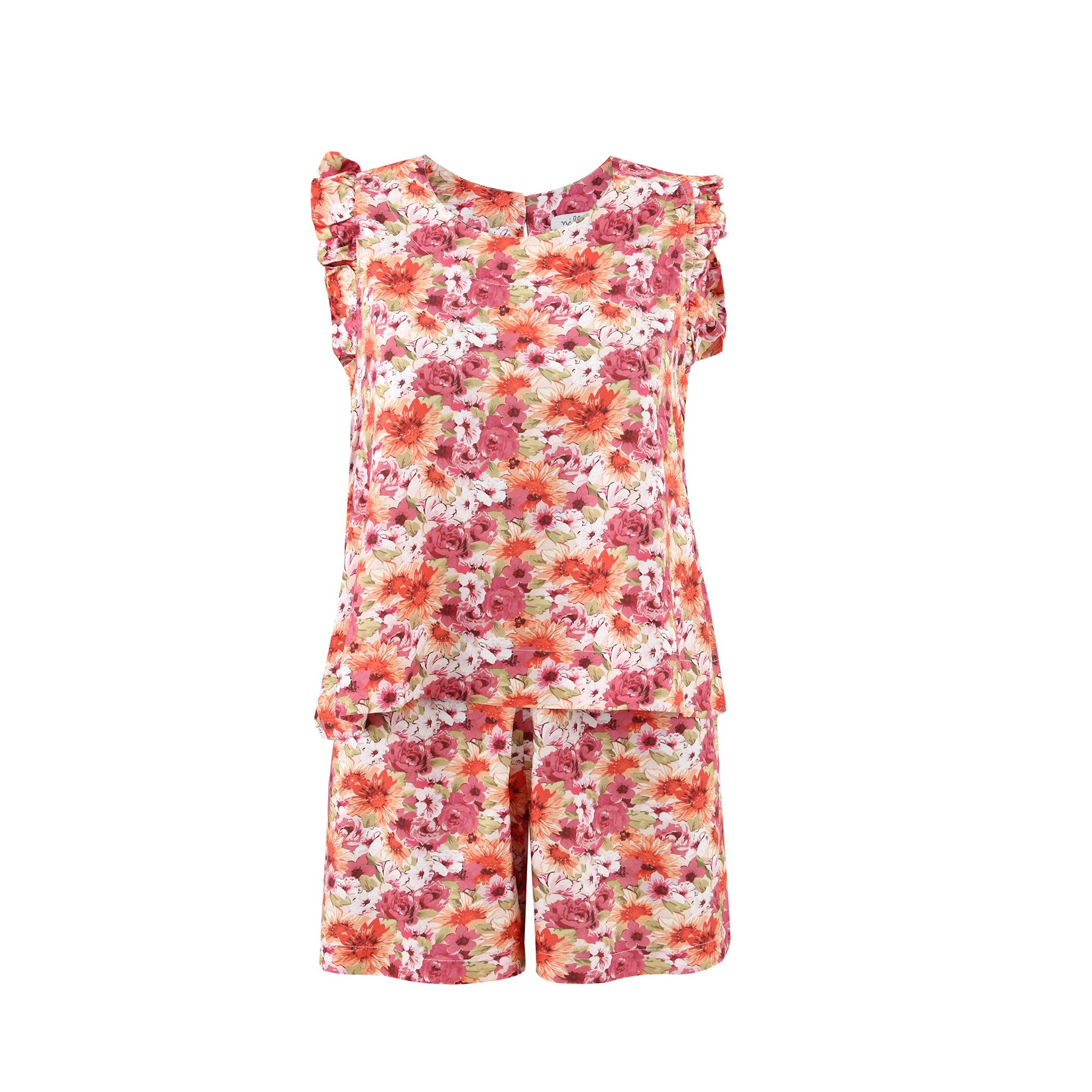 Lilac Flowers Short Set