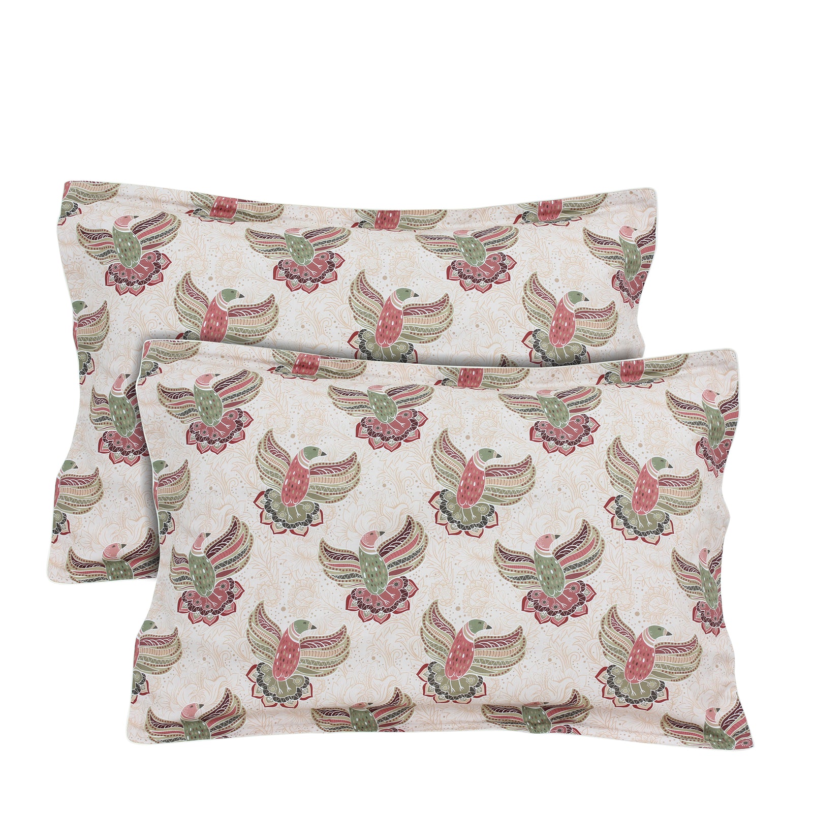 Greige Sparrow Pillowcases, Set of 2 (350 TC)