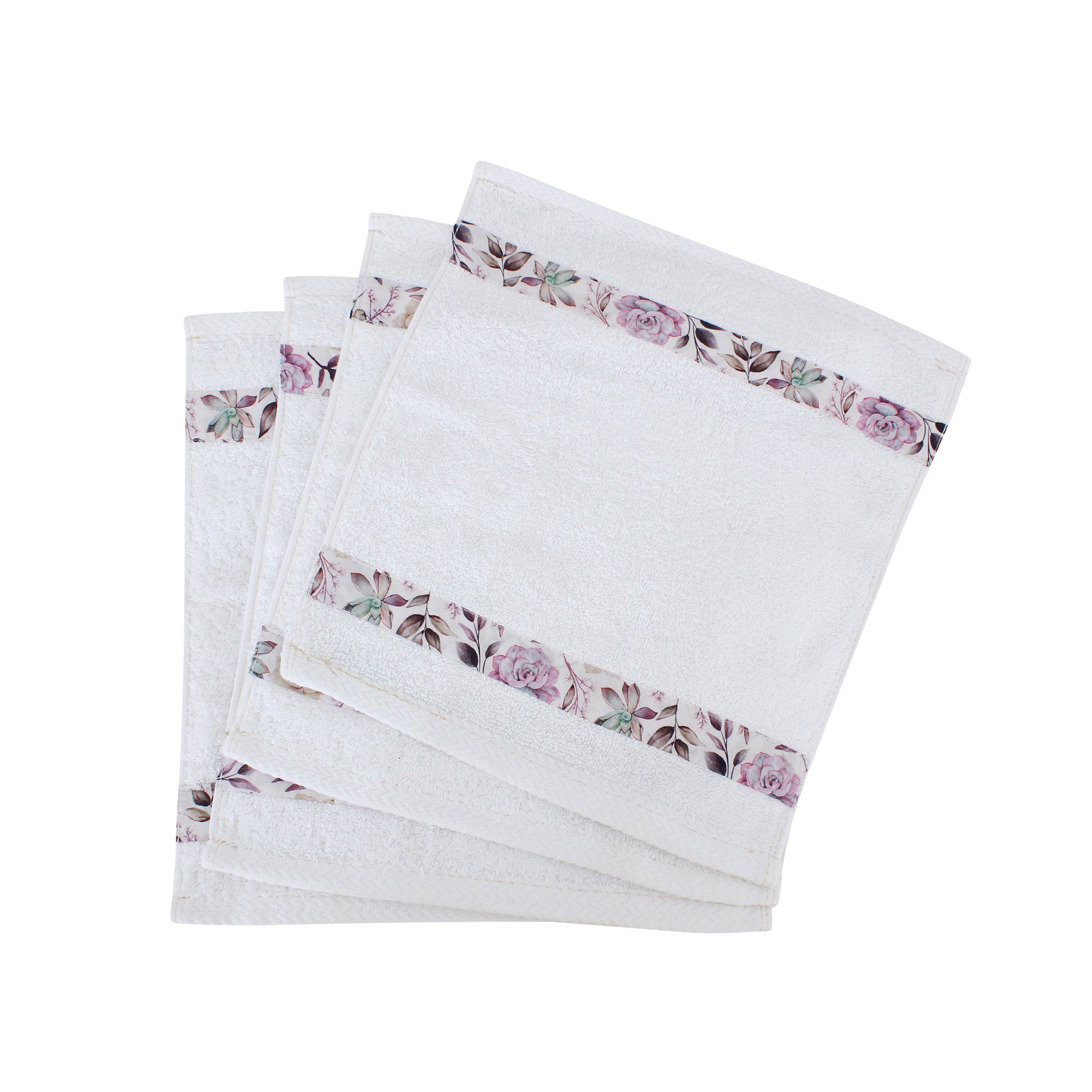 Lilac Roses Guest Towel Set