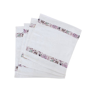 Lilac Roses Hand Towels (Set of 4)