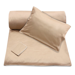 Beige Duvet with Off-white Piping + Pillowcases (600 TC)