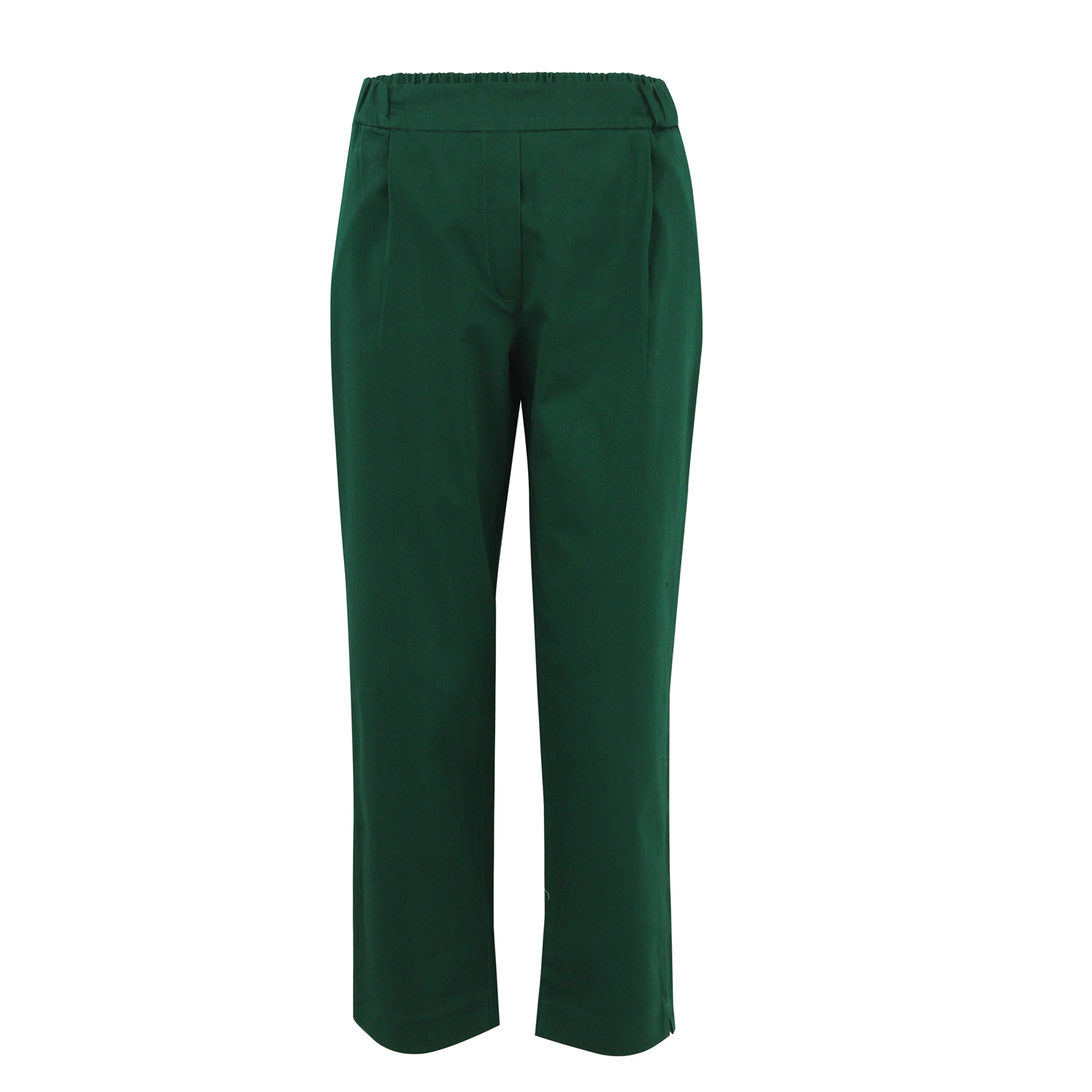 Green Dalia Cotton Pants