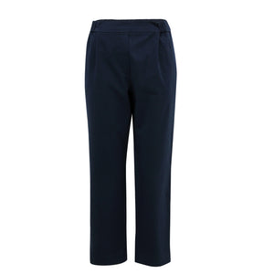 Navy Dalia Cotton Pants