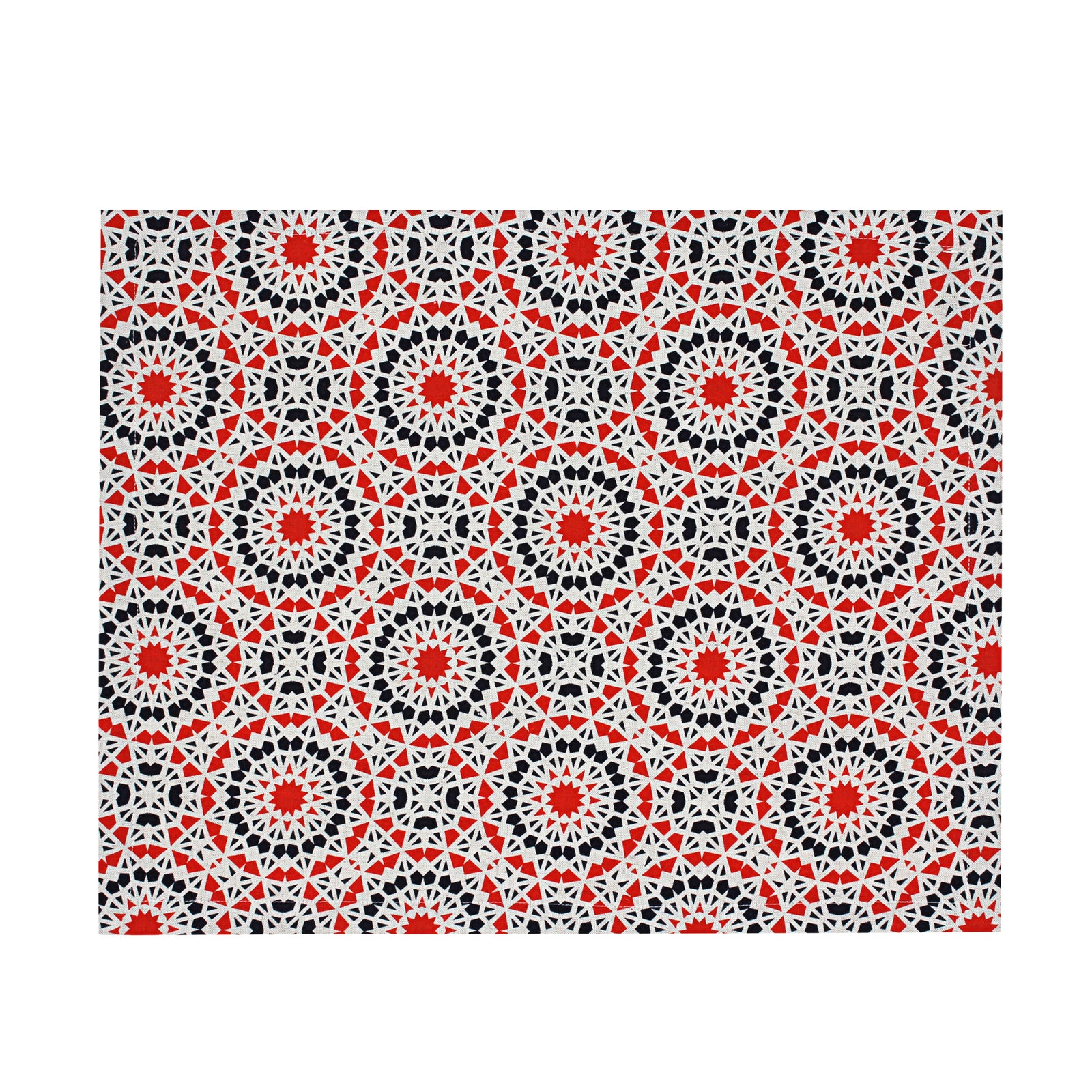 Orange Geometric Placemats (Set of 2)