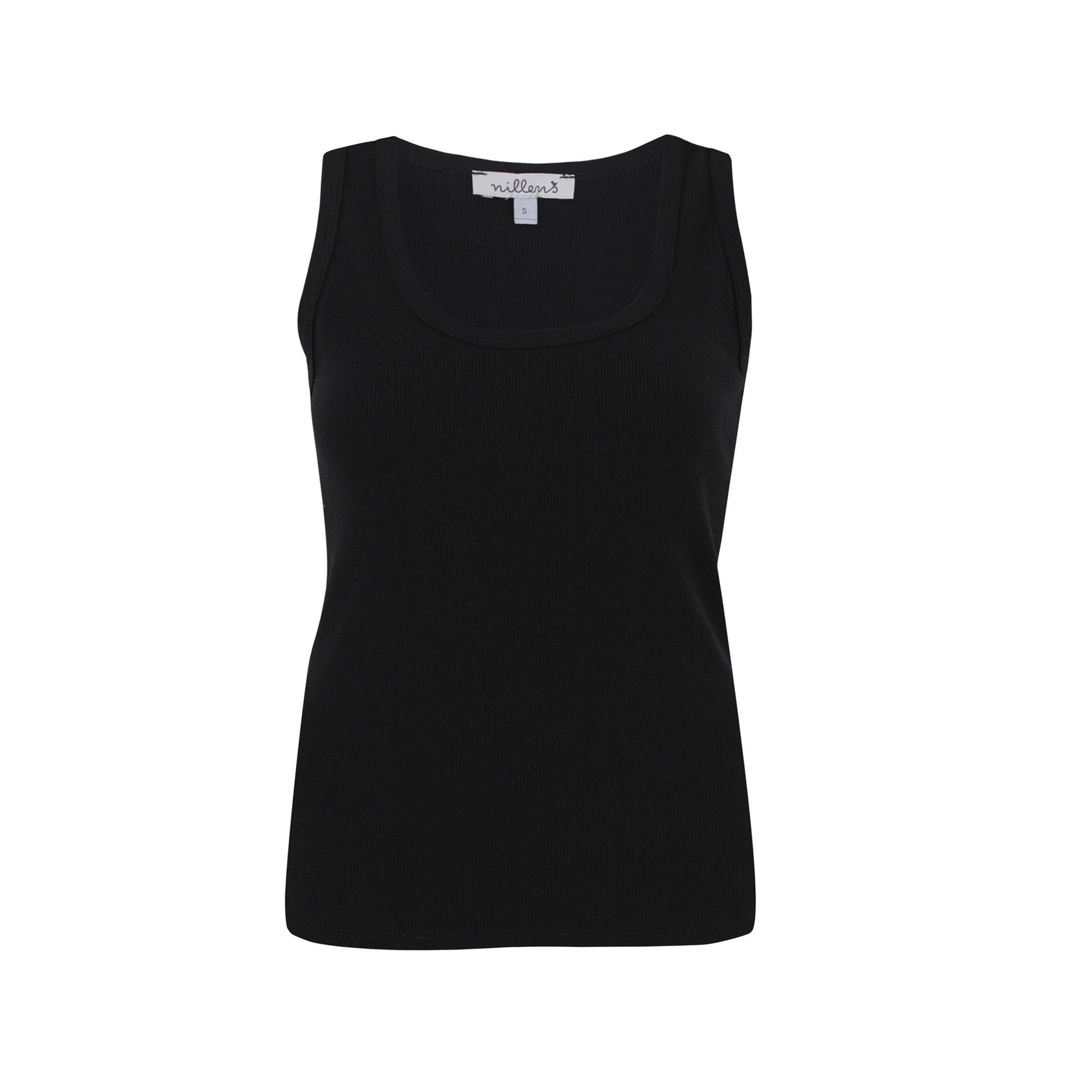 Black Ribbed Tank