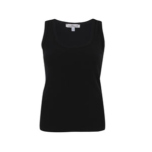 Black Ribbed Tank