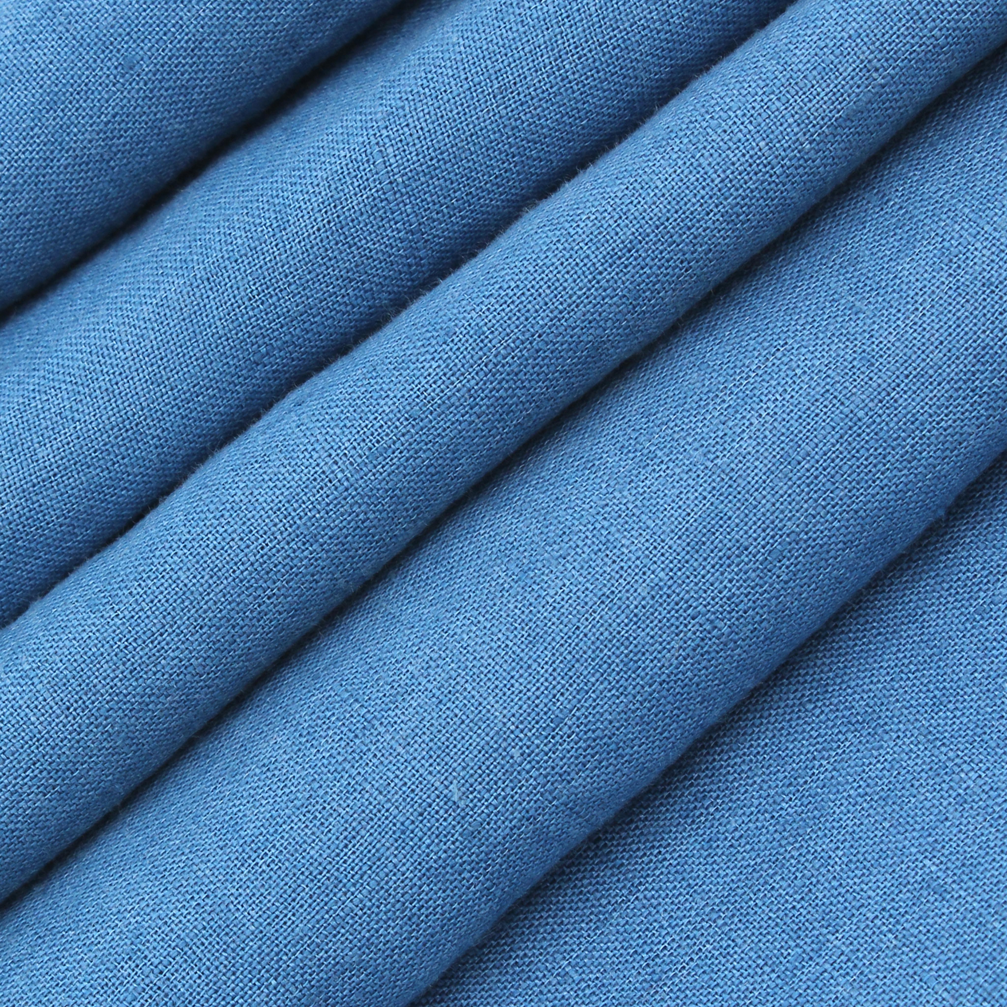 Blue Linen Long Sleeve Shirt