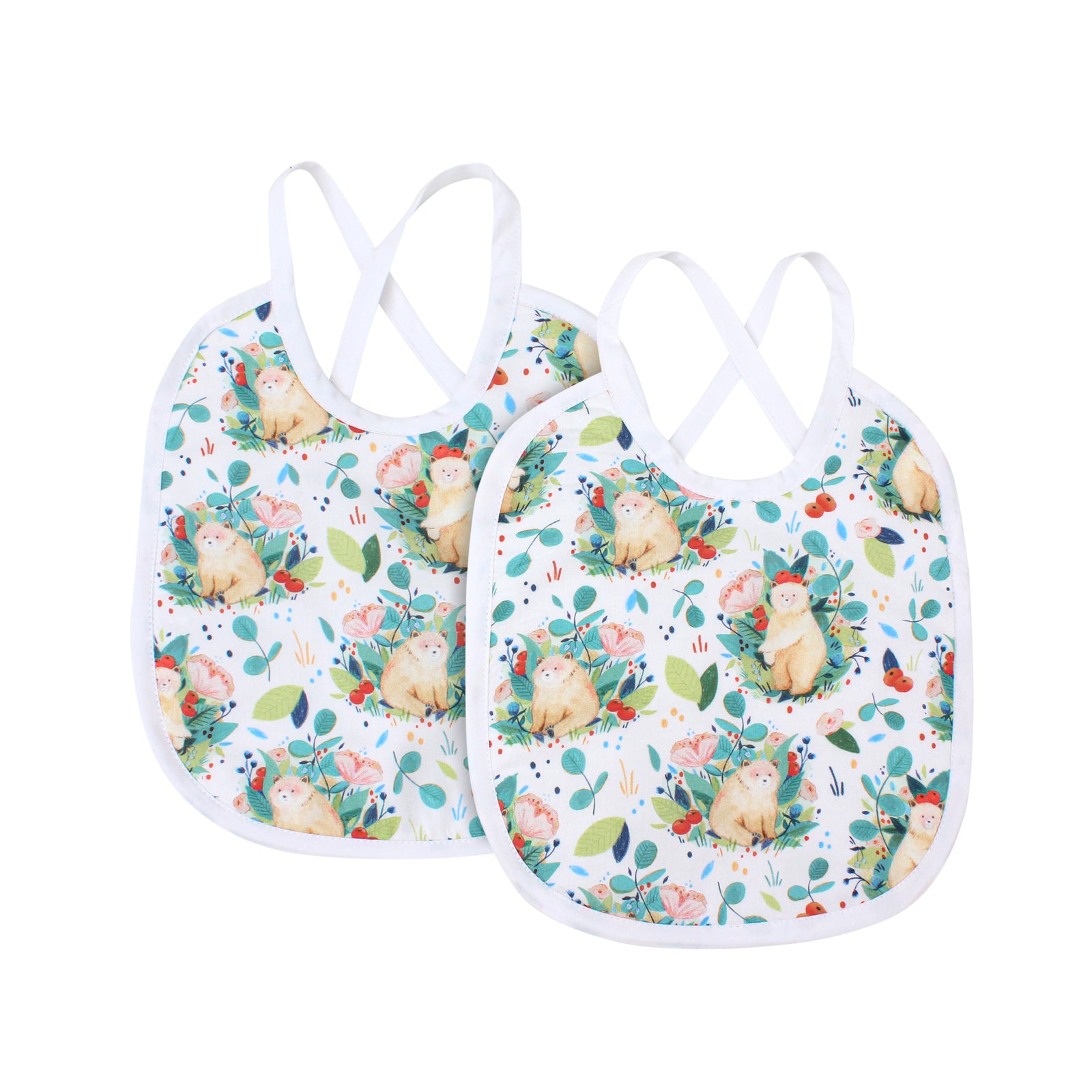 Cuddly Teddy Bib (Set of 2)