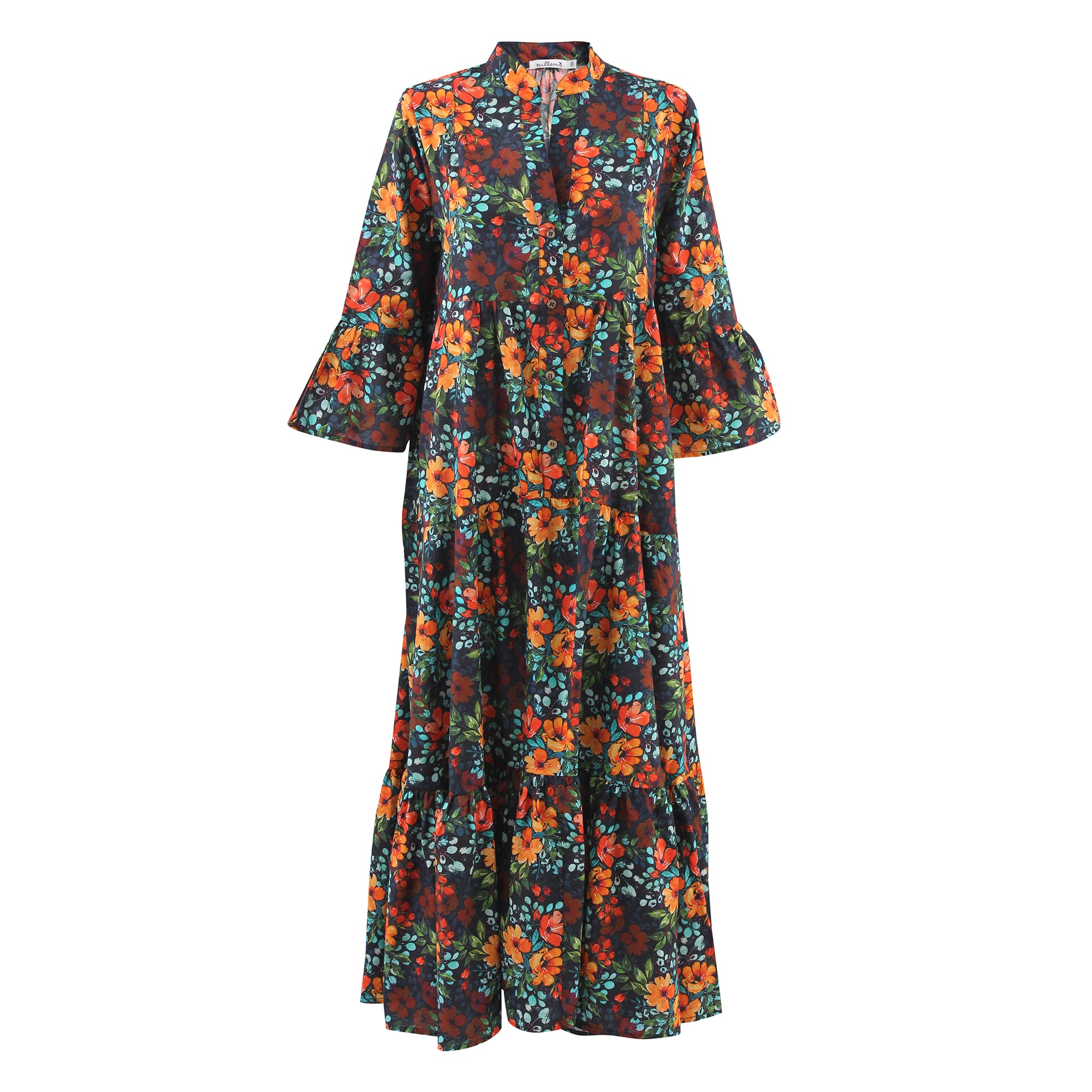 Colored Flowers Fez Dress