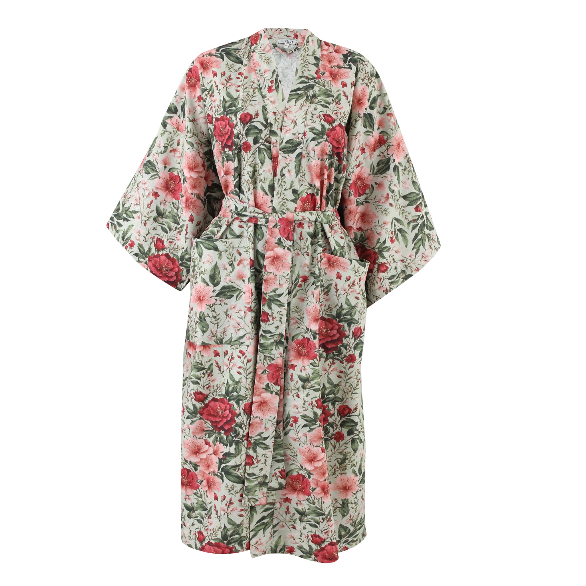 Pistachio Garden Warm Cotton Kimono