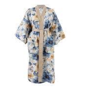 Gold & Blue Classic Cotton Kimono