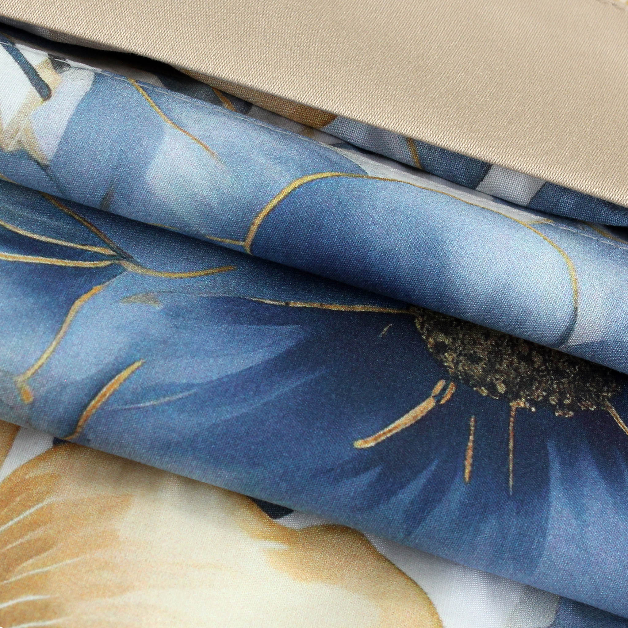 Gold & Blue Classic Cotton Kimono