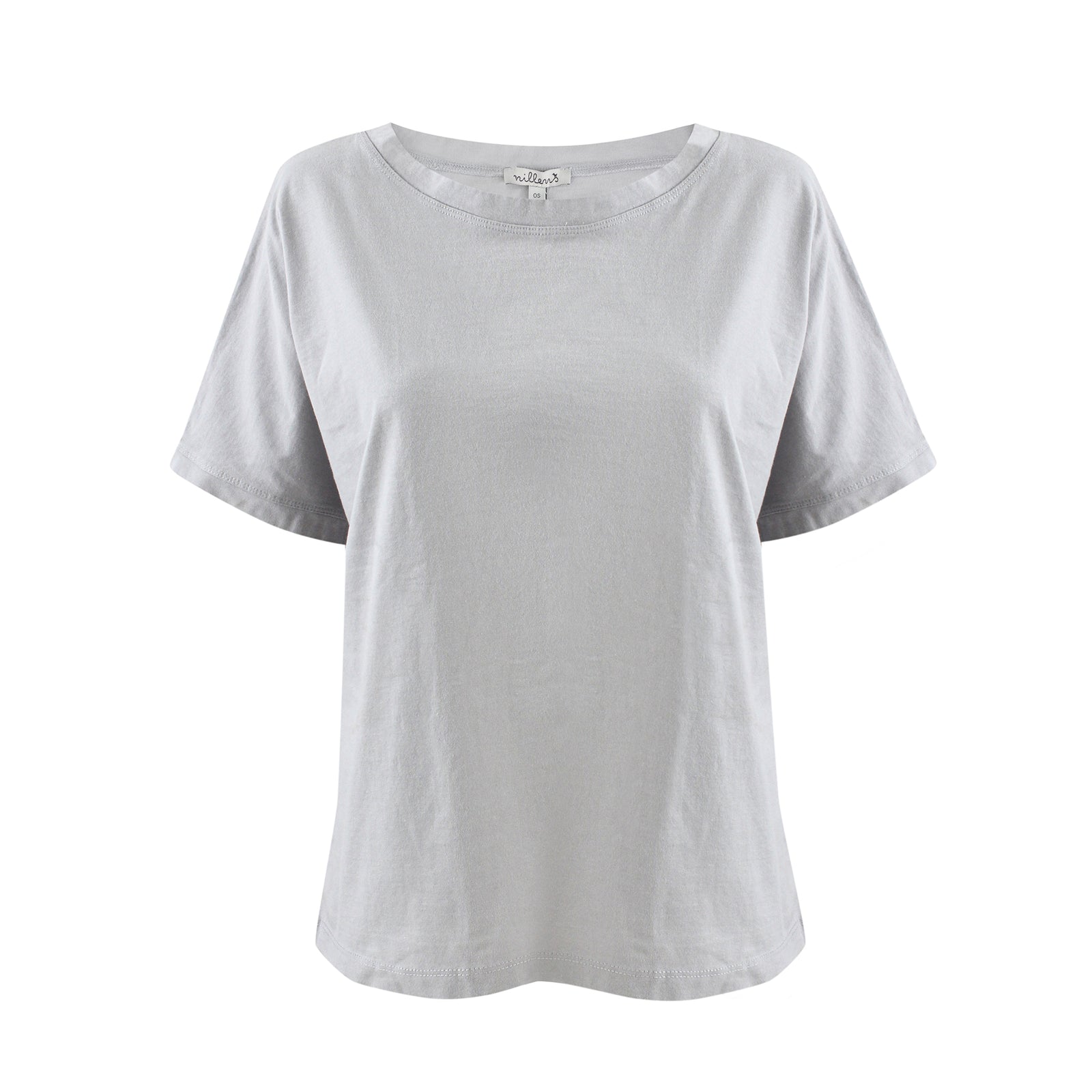Grey Boat Neck Tee