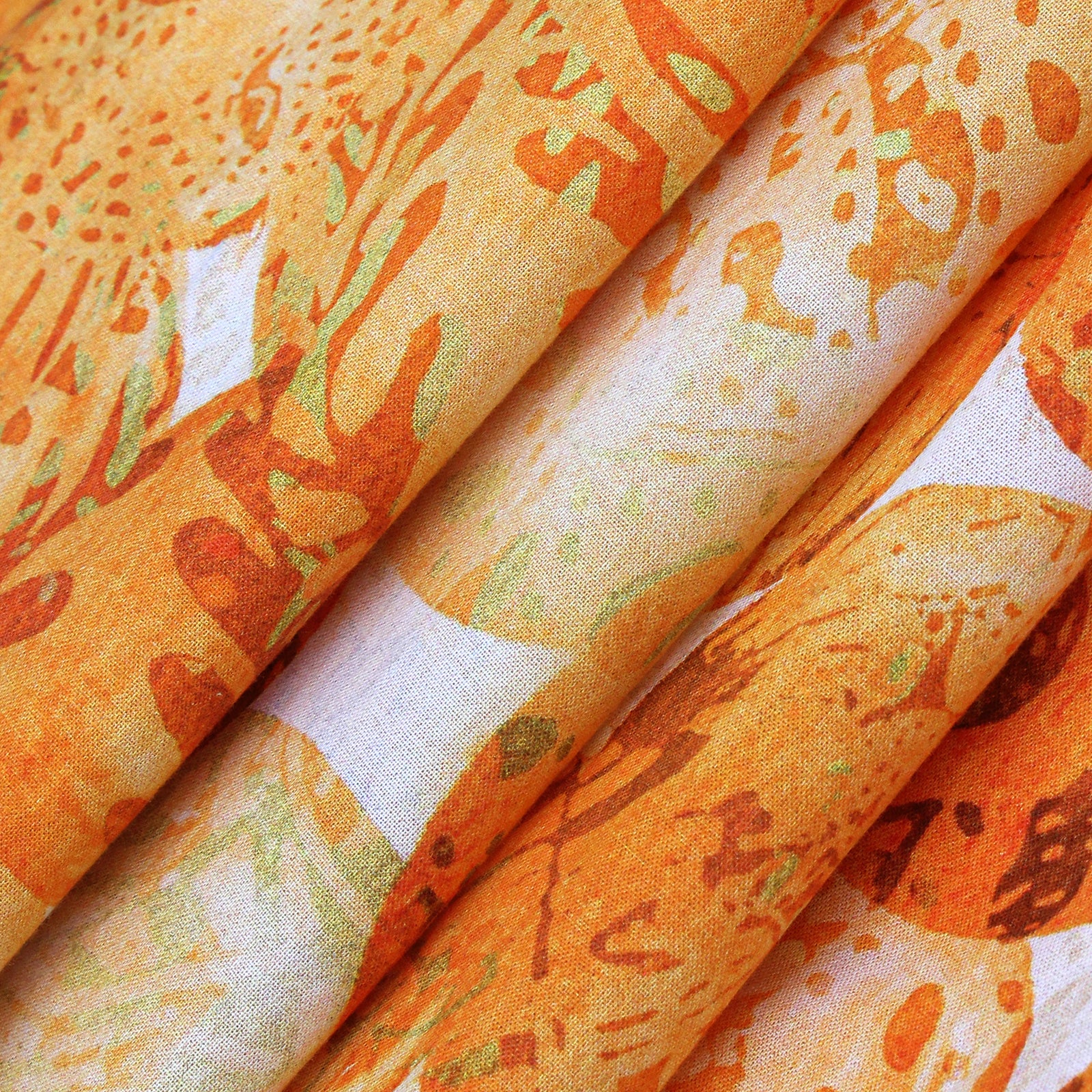 Orange Leopard Spots Harem Pants