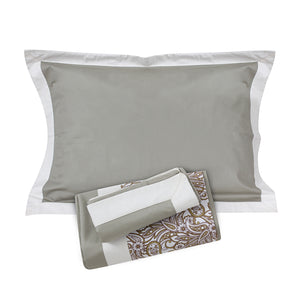 Khaki Paisley Sheet + Pillowcases