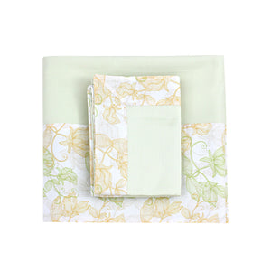 Garden Glow Border Sheet + Pillowcases (600 TC)