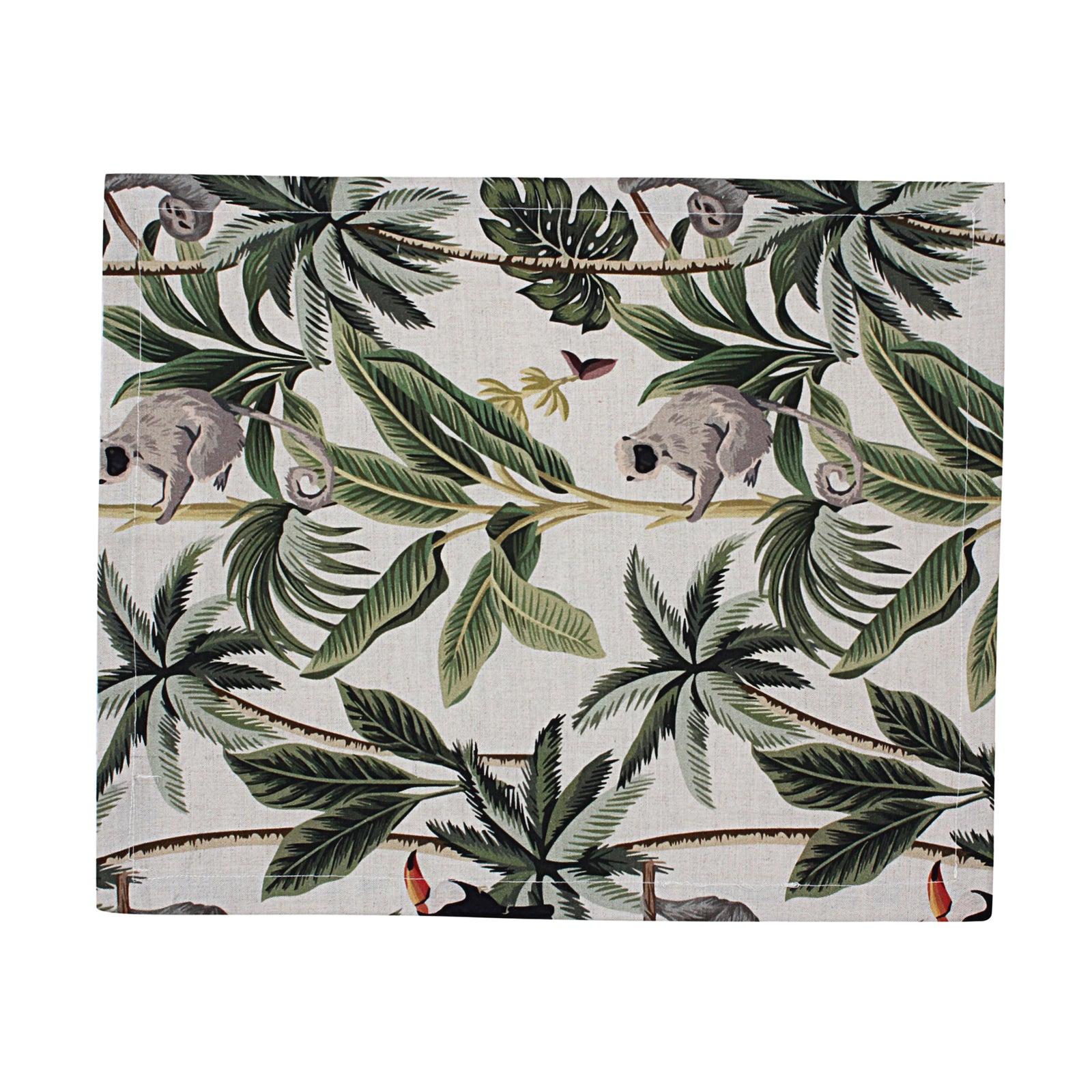 Green Jungle Linen Placemats (Set of 2)