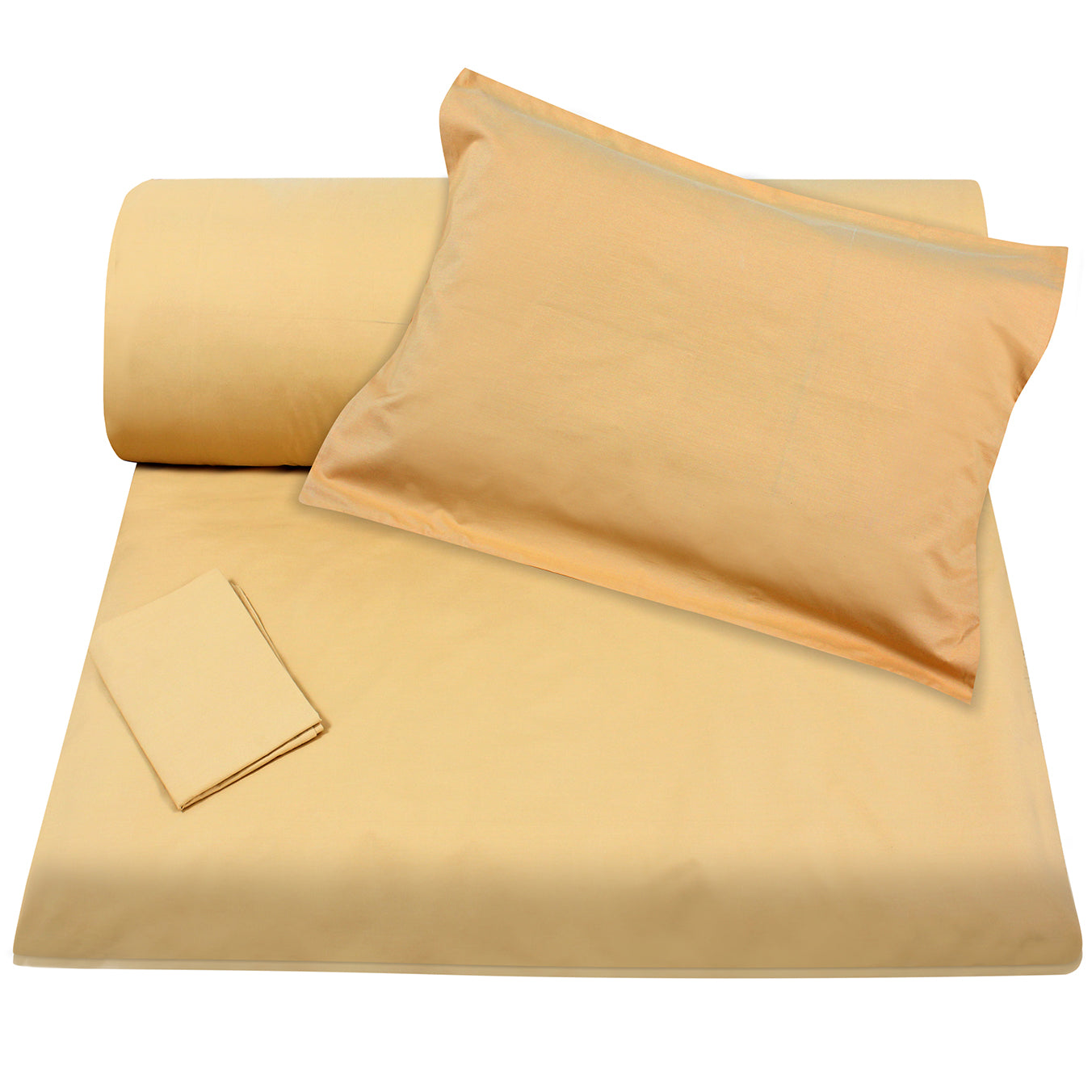 Saffron Yellow Duvet Cover + Pillowcases (350 TC)
