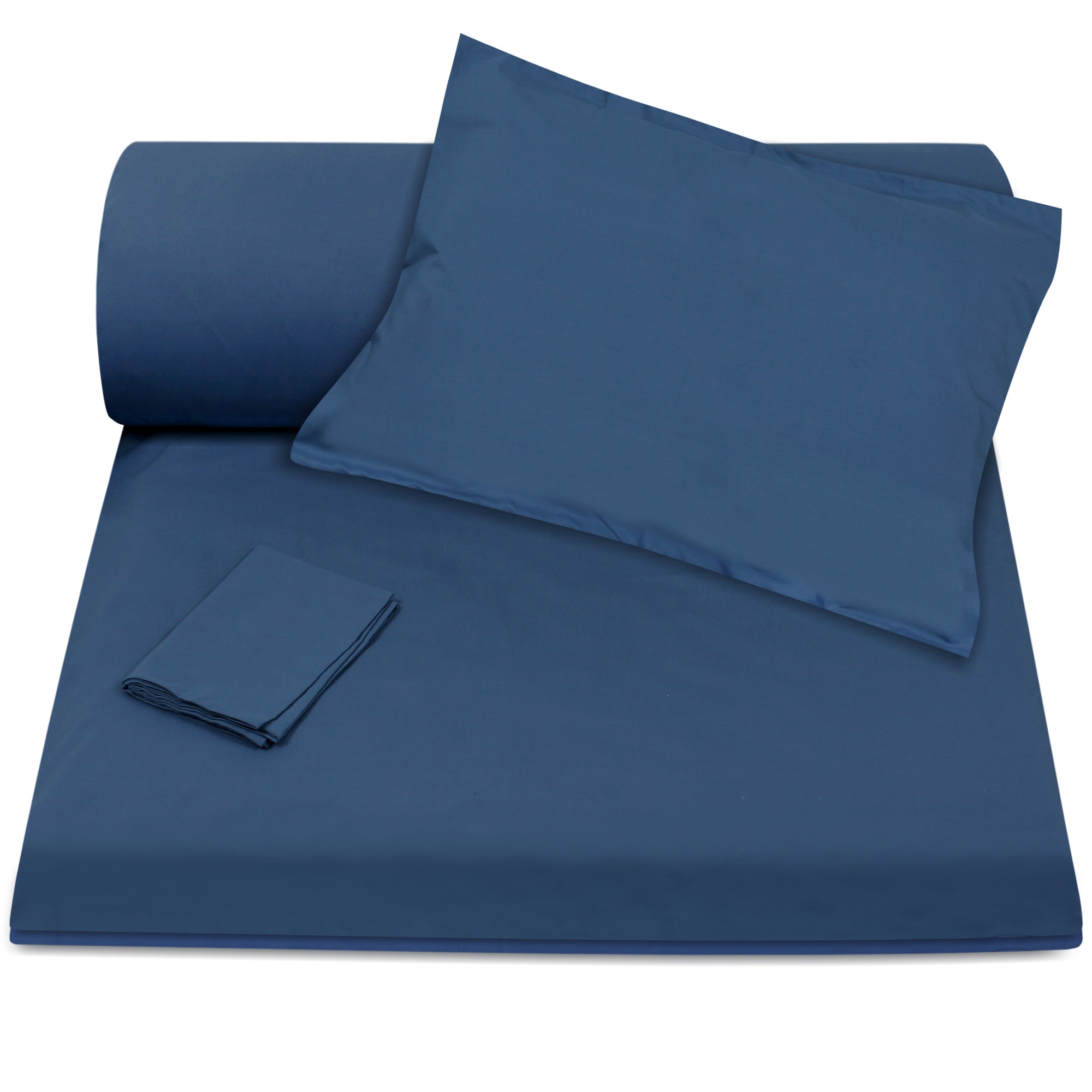 Midnight Blue Duvet Cover + Pillowcases (350 TC)
