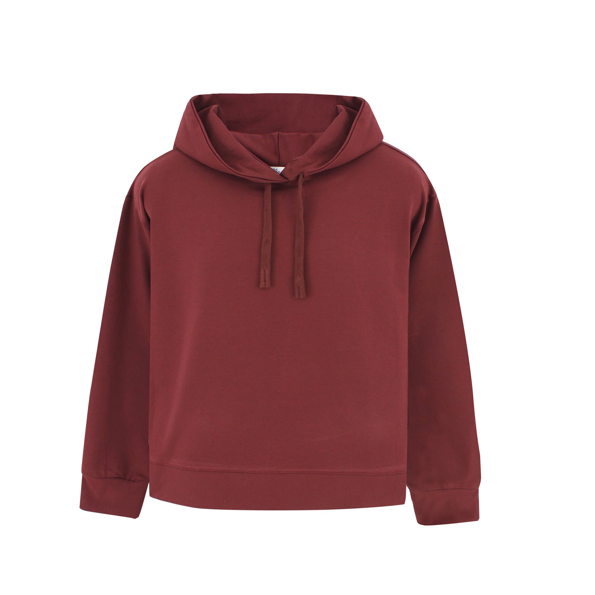 Wine Red Boxy Hoodie