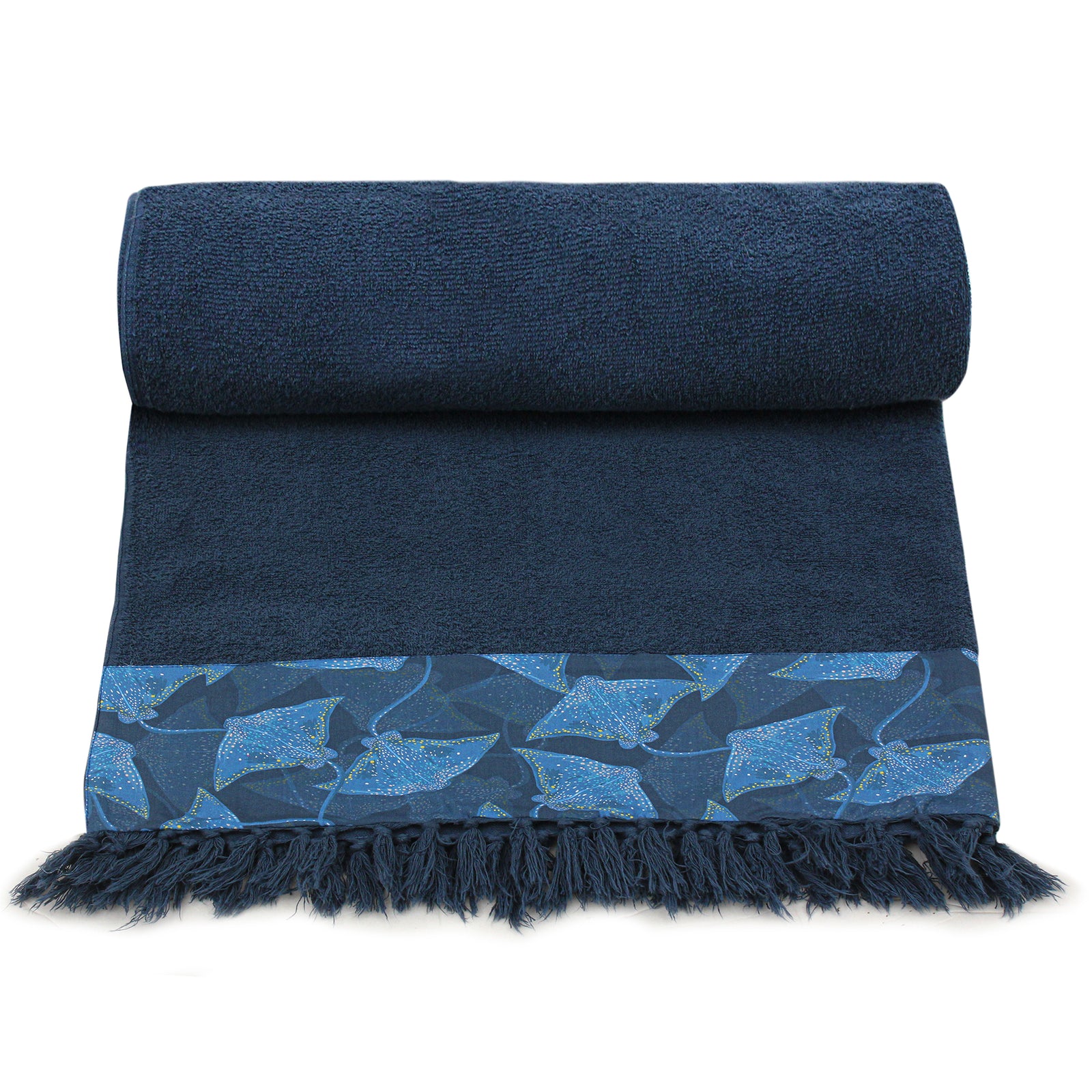 Blue Rays Beach Towel