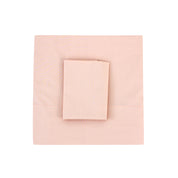 Powder Rose Flat Sheet + Pillowcases (350 TC)